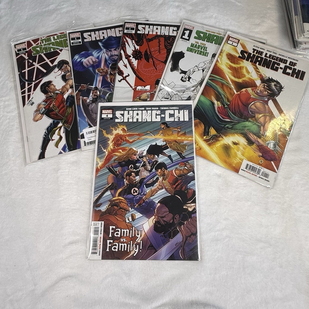 Shang-Chi Marvel Comics Lot of 6 #1‎ Variants Legend of Shang-Chi #4 2021